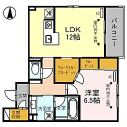 GRANCASA金澤 1LDKの間取図画像