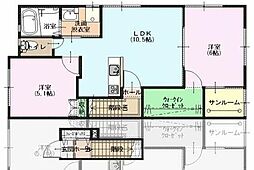 サン・ピエール3 2LDKの間取図画像