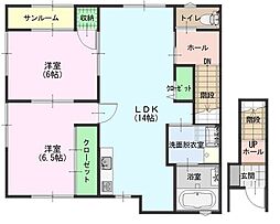 フューチャー 2LDKの間取図画像