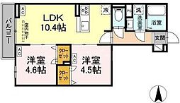 間取図画像 2LDK