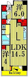 プレミスト金町 2LDKの間取図画像