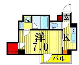 間取図画像 1K
