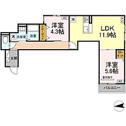 間取図画像 2LDK