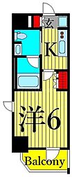 BPRレジデンス青砥 9階1Kの間取り