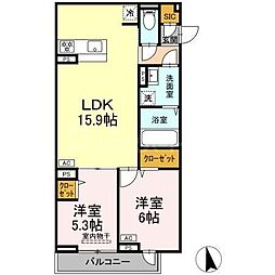 間取図画像 2LDK
