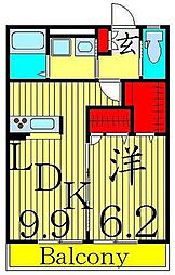 Bonheur1 1階1LDKの間取り