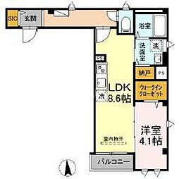 間取図画像 1LDK