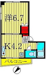 間取図画像 1K