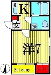 間取図画像 1K