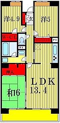 ウイングプラザ 3LDKの間取図画像
