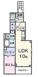 テルマエ大和 1LDKの間取図画像