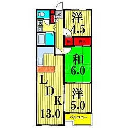 グランドハイム 3LDKの間取図画像