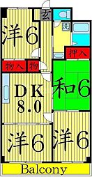 セボール 4DKの間取図画像