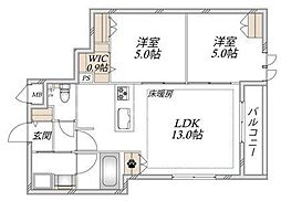 Aoto NANA 2LDKの間取図画像