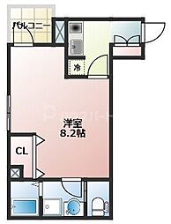 仮称)足立区六町2丁目共同住宅 1Kの間取図画像