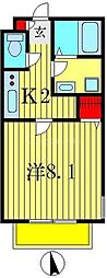 PreciousJuno 1Kの間取図画像