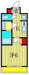 AZESTアオト 1Kの間取図画像