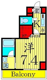 アーバンパーク綾瀬 1Kの間取図画像