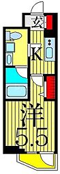 SPコート四ツ木 1Kの間取図画像