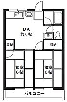 シティハイム田園 203 ｜ 東京都福生市北田園１丁目（賃貸アパート2DK・2階・39.74㎡） その2