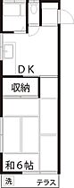 コーポむさしの  ｜ 東京都福生市大字熊川（賃貸アパート1DK・2階・26.40㎡） その2