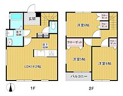 テラスクレイン 3LDKの間取図画像