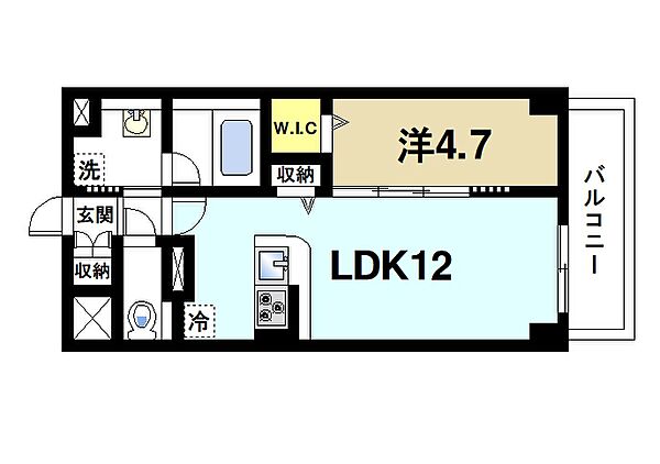 奈良県奈良市西大寺南町(賃貸マンション1LDK・7階・40.21㎡)の写真 その2