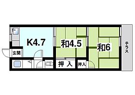 奈良県奈良市四条大路5丁目（賃貸アパート2K・1階・29.00㎡） その2