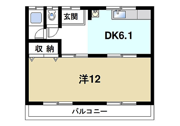 奈良県大和郡山市城北町(賃貸アパート1DK・2階・39.74㎡)の写真 その2