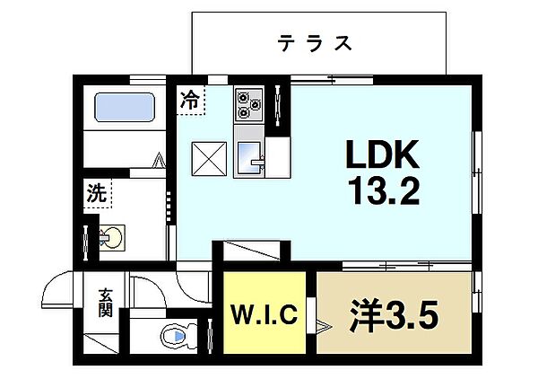 画像2:リビングの広い間取りです