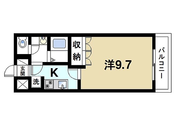 エスポアジュネス ｜奈良県桜井市大字大福(賃貸マンション1K・2階・29.75㎡)の写真 その2