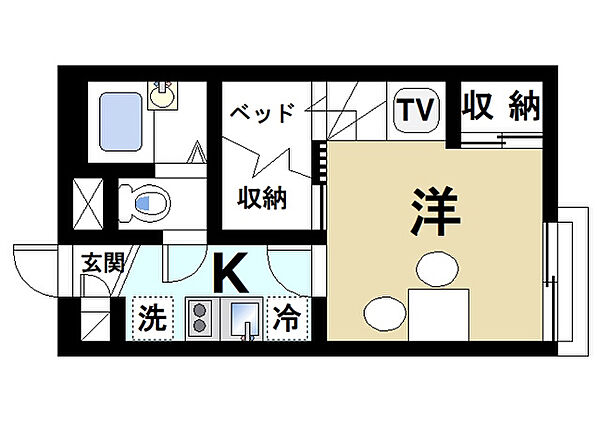 レオパレスエスペランサ ｜京都府相楽郡精華町桜が丘1丁目(賃貸アパート1K・2階・19.87㎡)の写真 その2