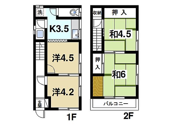 奈良県奈良市南紀寺町5丁目(賃貸一戸建4K・1階・50.49㎡)の写真 その2