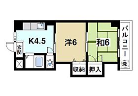 奈良県奈良市三条添川町（賃貸マンション2K・3階・34.80㎡） その2