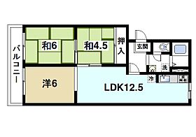 グリーンパーク奈良A  ｜ 奈良県奈良市法華寺町（賃貸マンション3LDK・3階・64.65㎡） その2