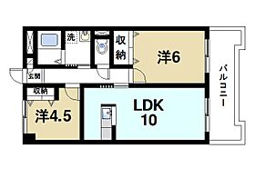 奈良県生駒郡安堵町大字東安堵（賃貸マンション2LDK・6階・50.40㎡） その2