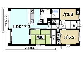 奈良県奈良市三松3丁目（賃貸マンション3LDK・3階・70.36㎡） その2