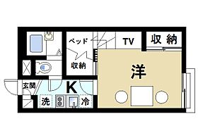 奈良県生駒市東菜畑2丁目（賃貸アパート1K・2階・23.18㎡） その2