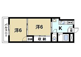 奈良県奈良市鳥見町1丁目（賃貸マンション2K・3階・29.35㎡） その2