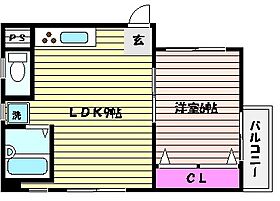 兵庫県神戸市東灘区御影中町１丁目15-12（賃貸マンション1LDK・2階・33.48㎡） その2