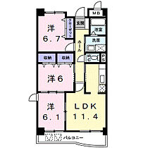 グラース　アンジュI 106 ｜ 和歌山県海南市大野中16（賃貸マンション3LDK・1階・67.66㎡） その2