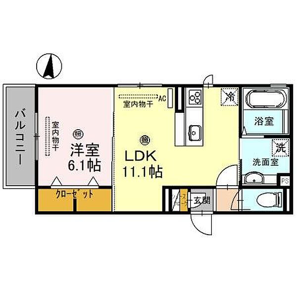 superieur（シュペリユール） 301｜和歌山県和歌山市秋月(賃貸アパート1LDK・3階・42.03㎡)の写真 その2