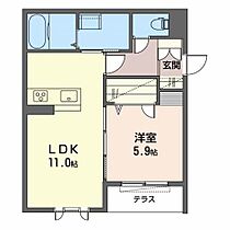 プロヌーブ今福II　A棟 A101 ｜ 和歌山県和歌山市今福1丁目5-20（賃貸アパート1LDK・1階・42.44㎡） その2