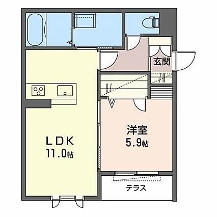 プロヌーブ今福IIA棟A_間取り_0