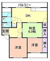 ハイツグランデ 202 ｜ 和歌山県海南市岡田281-1（賃貸マンション3LDK・2階・61.50㎡） その2