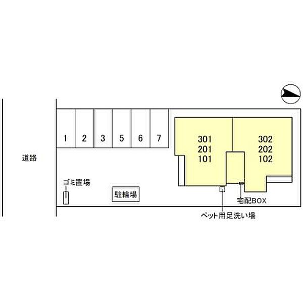 D-ROOM尾崎丁 302｜和歌山県和歌山市尾崎丁(賃貸アパート2LDK・3階・64.72㎡)の写真 その3