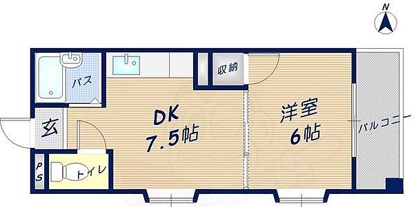 大阪府東大阪市新町(賃貸マンション1DK・2階・28.00㎡)の写真 その2