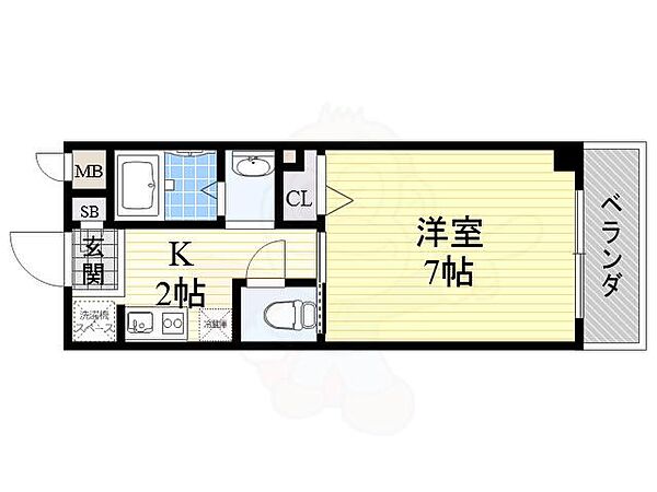 大阪府東大阪市昭和町(賃貸マンション1K・1階・23.25㎡)の写真 その2