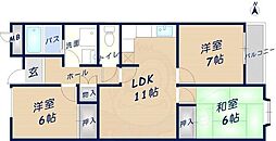 アーバンコート池之端 3LDKの間取図画像