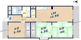 大阪府東大阪市日下町１丁目4番57号（賃貸マンション3LDK・2階・56.00㎡） その2